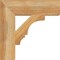 Ekena Millwork Balboa Block Rough Sawn Bracket, Western Red Cedar, 4"W x 16"D x 16"H BKT04X16X16BOA05RWR - alternate 4